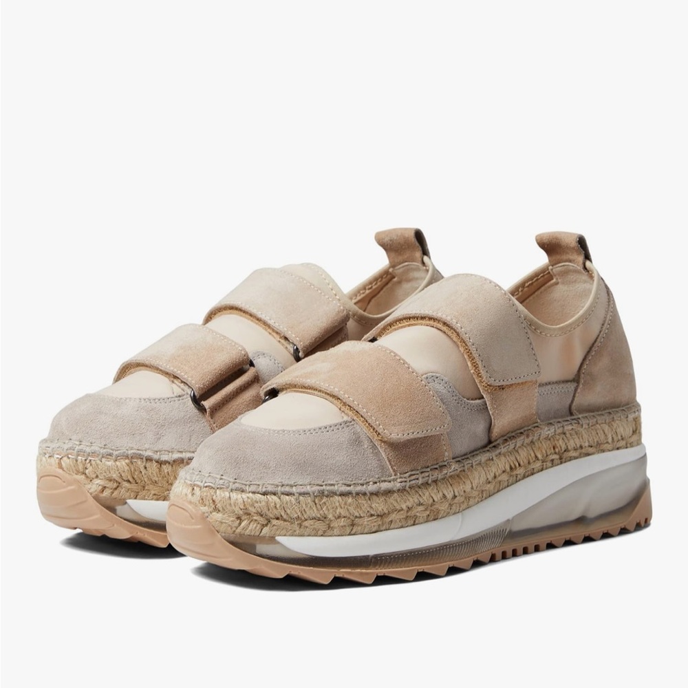 FREE PEOPLE Ivory Combo Chapman Double Take Sneaker Espadrilles 39/8.5